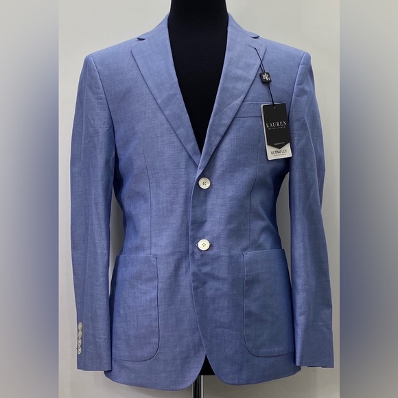 Lauren Ralph Lauren UltraFlex Classic-Fit Chambray Sport Coat Men's 36Short L/S Lauren Ralph Lauren UltraFlex Classic-Fit Chambray Sport Coat Men's 36Short L/S